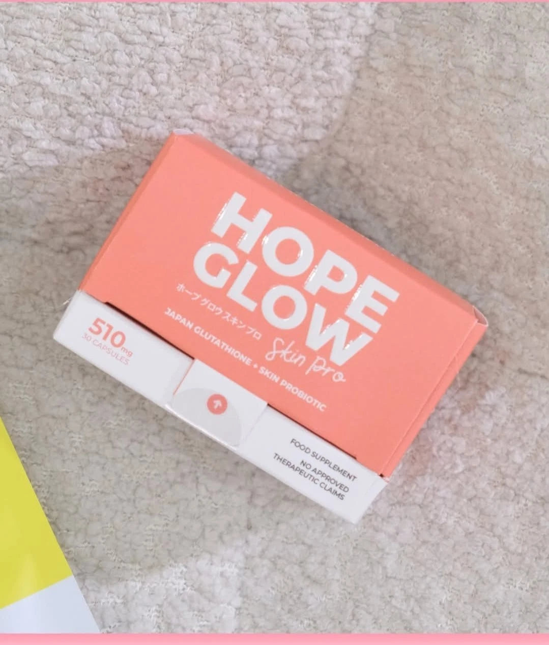 Luna Aura HOPEGLOW Skin Pro Glutathione & Probiotic 510mg, 30 Capsule