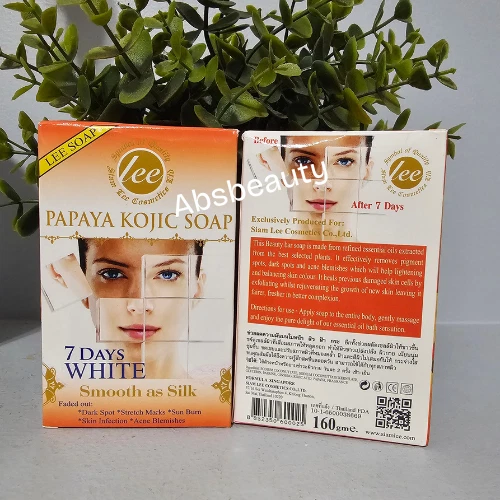1X LEE 7 Days White Smooth As Silk Whitening Bar Soap